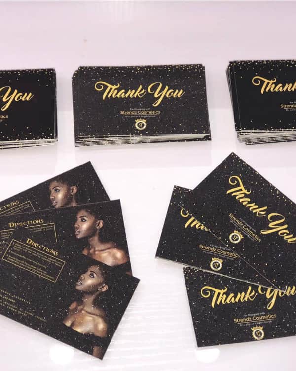 Thank you Card — for Strendz Cosmetics